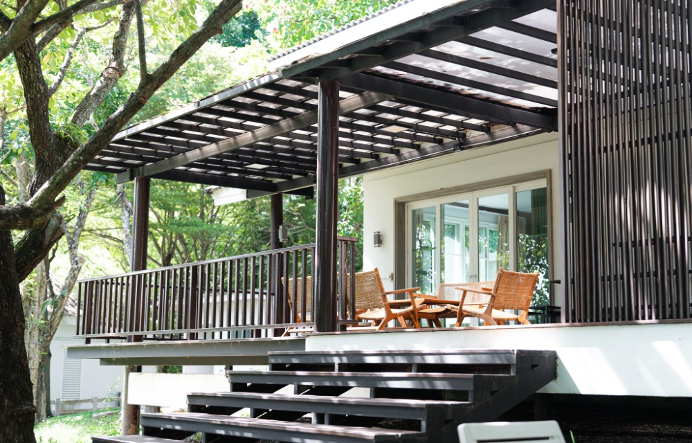 Family suite with garden view